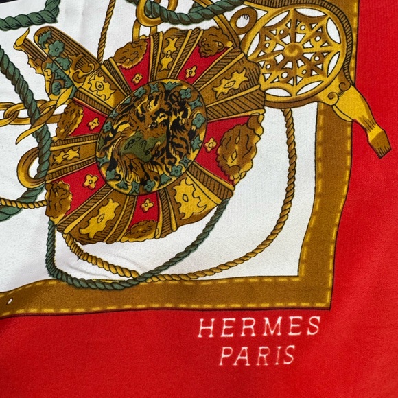 Hermès Silk neckerchief multi -colors , Silk - Picture 2 of 7